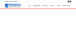 Desktop Screenshot of preujoven.cl