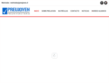 Tablet Screenshot of preujoven.cl